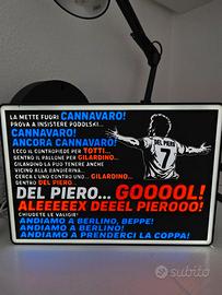 Lightbox LED Del Piero Mondiali 2006 stampa 3D