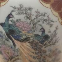 ANTICO VASO GIAPPONESE CON PAVONI