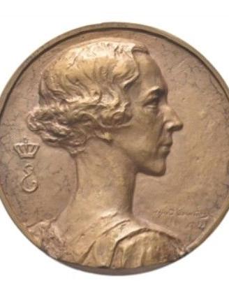 medaglia Regina Elisabetta di Baviera 1864-1954.