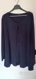Maglia blu, taglia unica elasticizzata