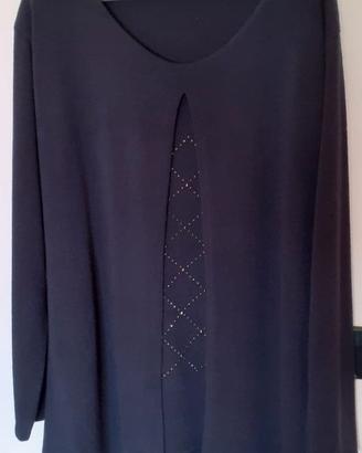Maglia blu, taglia unica elasticizzata