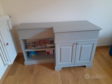 MOBILE GRIGIO LEGNO MASSELLO