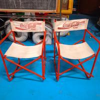 Sedie pieghevoli Coca Cola
