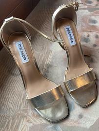 Steve Madden sandalo oro tacco a spillo 38
