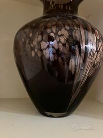 Vaso Viola disegni dorati