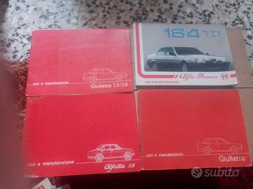 libretti uso manutenzione alfa romeo epoca 