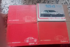 libretti uso manutenzione alfa romeo epoca 