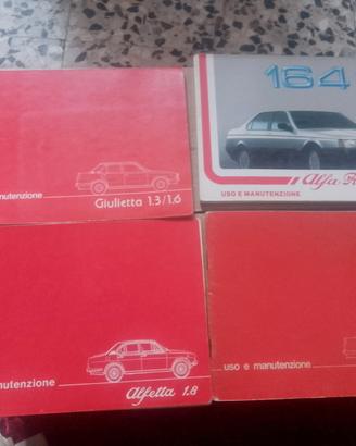 libretti uso manutenzione alfa romeo epoca 