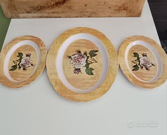3 vassoi a fiori