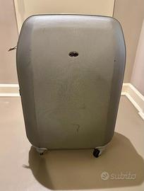 Trolley Valigia Grande(77 cm)BRIC'S Rigida Argento