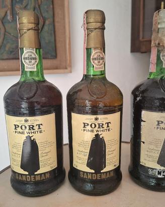Set 3 bottiglie vintage Sandeman Port Fine White