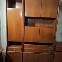 credenza completa in legno 