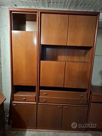 credenza completa in legno 