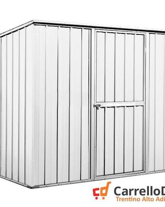 Casetta box giardino in Acciaio 260x185cm bianco