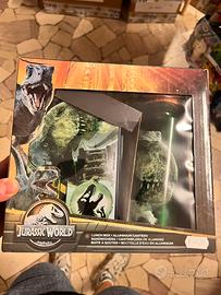 Jurassic World Lunch box Kit con Borraccia