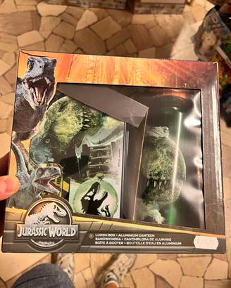 Jurassic World Lunch box Kit con Borraccia