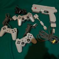 Playstation 1 e 2 Controller e Pistola Namco