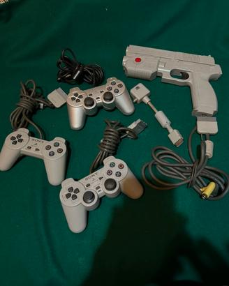 Playstation 1 e 2 Controller e Pistola Namco