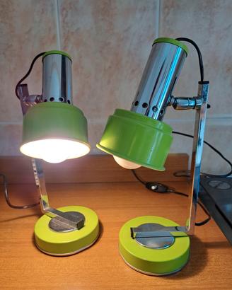 Coppia di abat jour vintage anni sessanta
