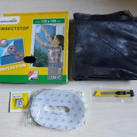 ZANZARIERA RIFLETTENTE ANTRACITE 130 X 150 CM