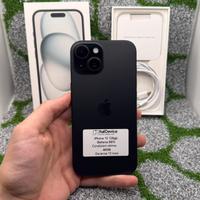 iPhone 15 128gb Nero - Batt 88% Gar. 12 Mesi