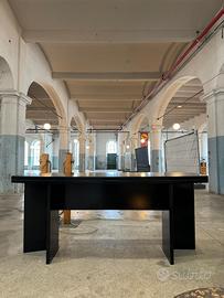 Consolle tavolo in legno laccata nero