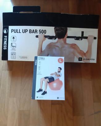 Barra per pull up e fitball