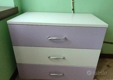 cassettiera cameretta bimba