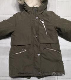 Giaccone invernale unisex 24/36 mesi (verde kaki)