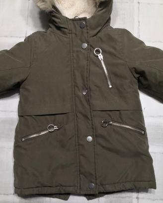 Giaccone invernale unisex 24/36 mesi (verde kaki)