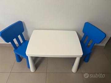 Tavolo bimbi con due sedi