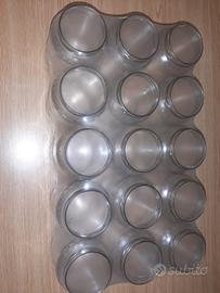 vasetti vetro miele o salse 1 litro