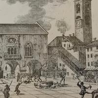 stampa antica di Bergamo rarissima 