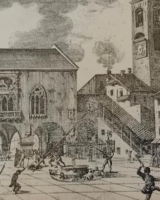stampa antica di Bergamo rarissima 
