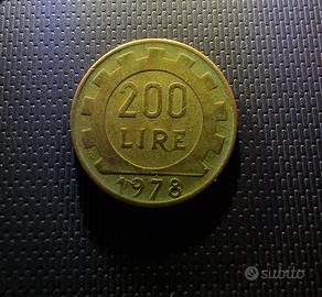moneta da 200 lire (anno 1978)