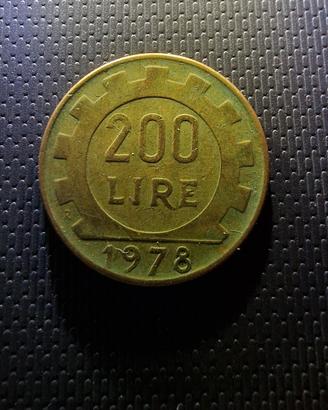moneta da 200 lire (anno 1978)