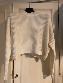 maglione bianco taglia m