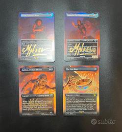 Magic The One Ring Signed Sketched Marta Nael LOTR