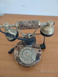 Telefono vintage in marmo e ottone - Stile retrò