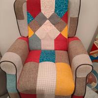 poltrona patchwork 