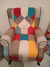 poltrona patchwork 