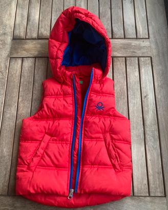 Piumino Benetton 82 cm con cappuccio