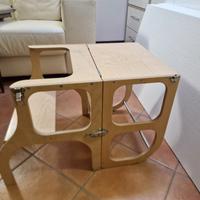 banchetto e scaletta per bambini 