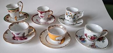 Set di 6 tazzinette da collezione