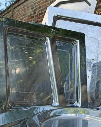 Vassoi acciaio inox (3 SET)