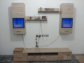 Parete Attrezzata + LED - Come nuova