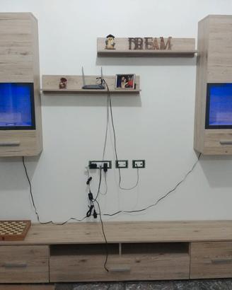 Parete Attrezzata + LED - Come nuova