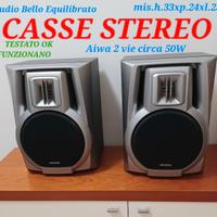 CASSE Stereo HiFi Aiwa Diffusori Audio Bass Reflex