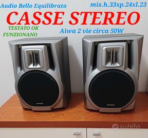 CASSE Stereo HiFi Aiwa Diffusori Audio Bass Reflex