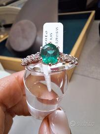 Anello Oro e Smeraldo Chimento 